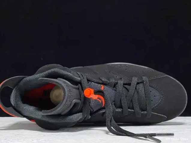 1st Kicks Shoes Air OG 384664-060 Jordan 6 Retro Infrared Black 0525